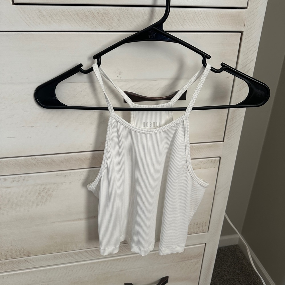 NOBULL Women's Ribbed Halter Crop Tank